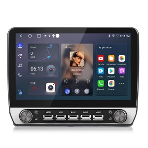 Junsun Autoradio, 10 Zoll HD Touchscreen für Fiat Ducato, Peugeot Boxer. Zeigt Navigation, Musik, Apps.
