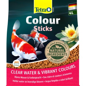 Tetra Pond Colour Sticks 4L: Teichfutter für farbenprächtige Fische.