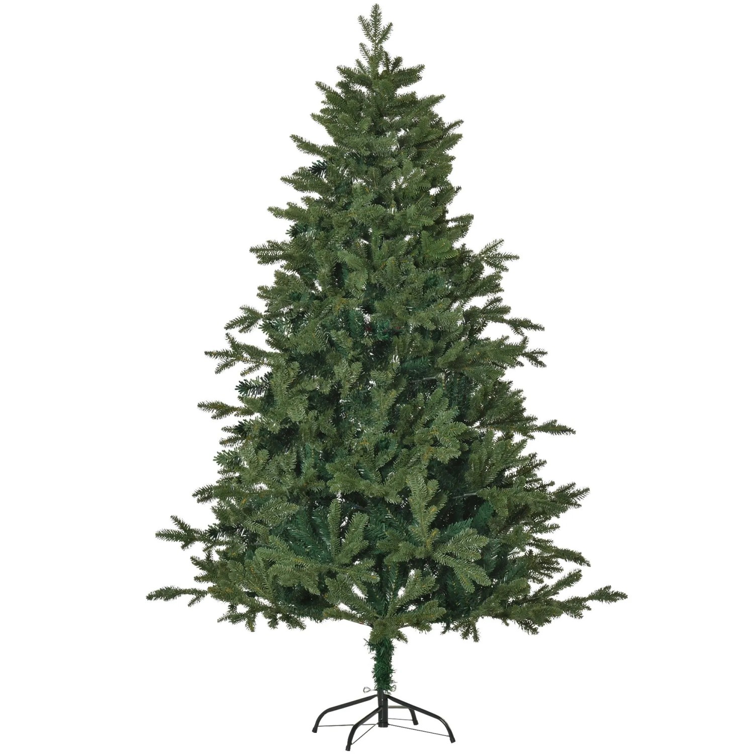 Furnicato Künstlicher Weihnachtsbaum 180 Cm Tannenbaum Künstlich Mit 748 Spitzen 3 Verschiedenen Blätterformen Flammhemmend Christbaum Mit Metalls
