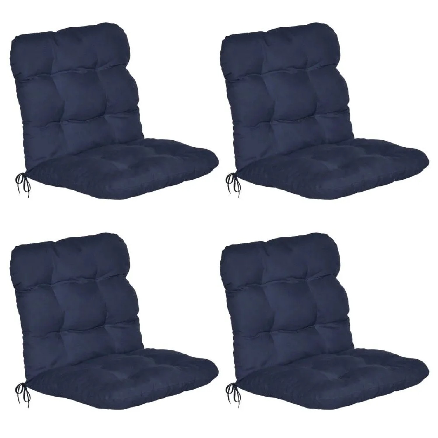 Beautissu Flair HL Hochlehner 120x50x8cm Dunkelblau 8tlg