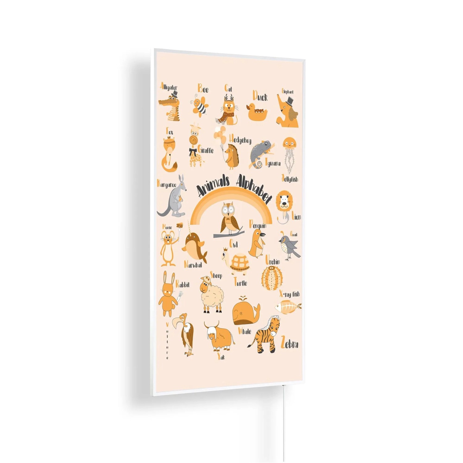Könighaus Infrarotheizung Animal ABC Kinderzimmer Edition 600 W