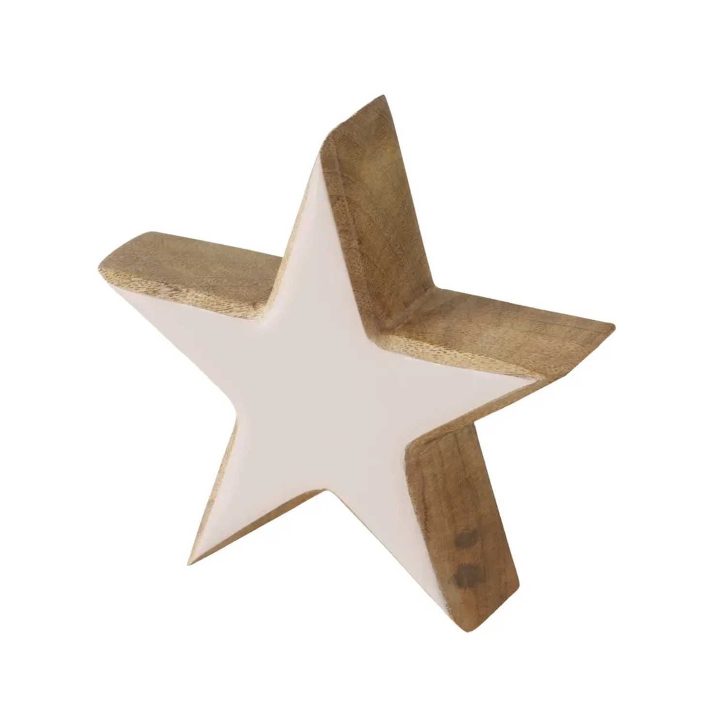 Boltze Aufsteller Stardust 15 cm x 15 cm x 4 cm Hellgrau