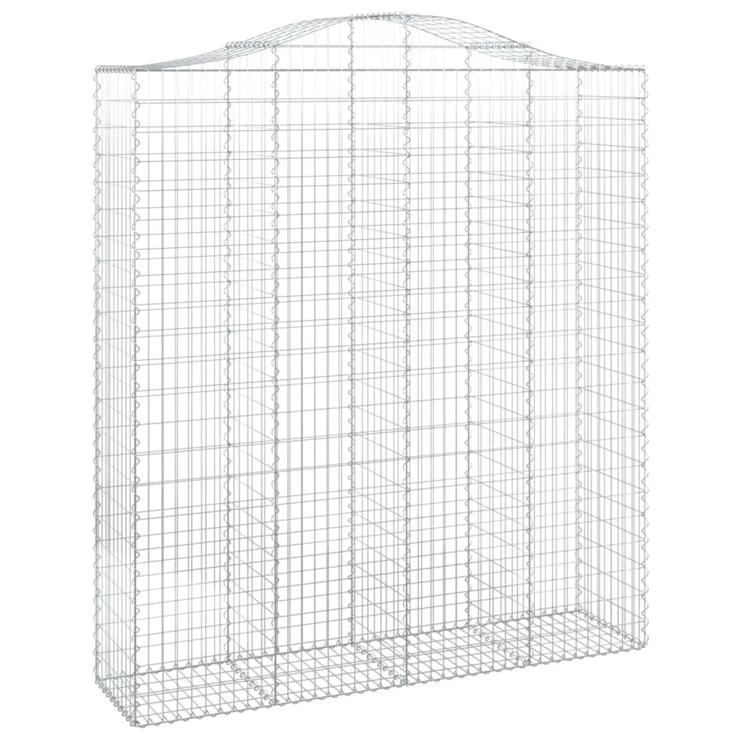 vidaXL Gabionen mit Hochbogen 8 Stk 200x50x220/240cm Eisen 1562055
