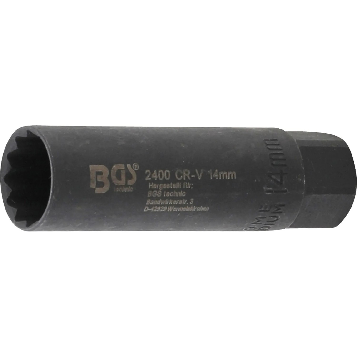 BGS Zündkerzen Einsatz Sechskant Antrieb Innenvierkant 10 Mm  3 8 Zoll  SW 14 Mm 2400