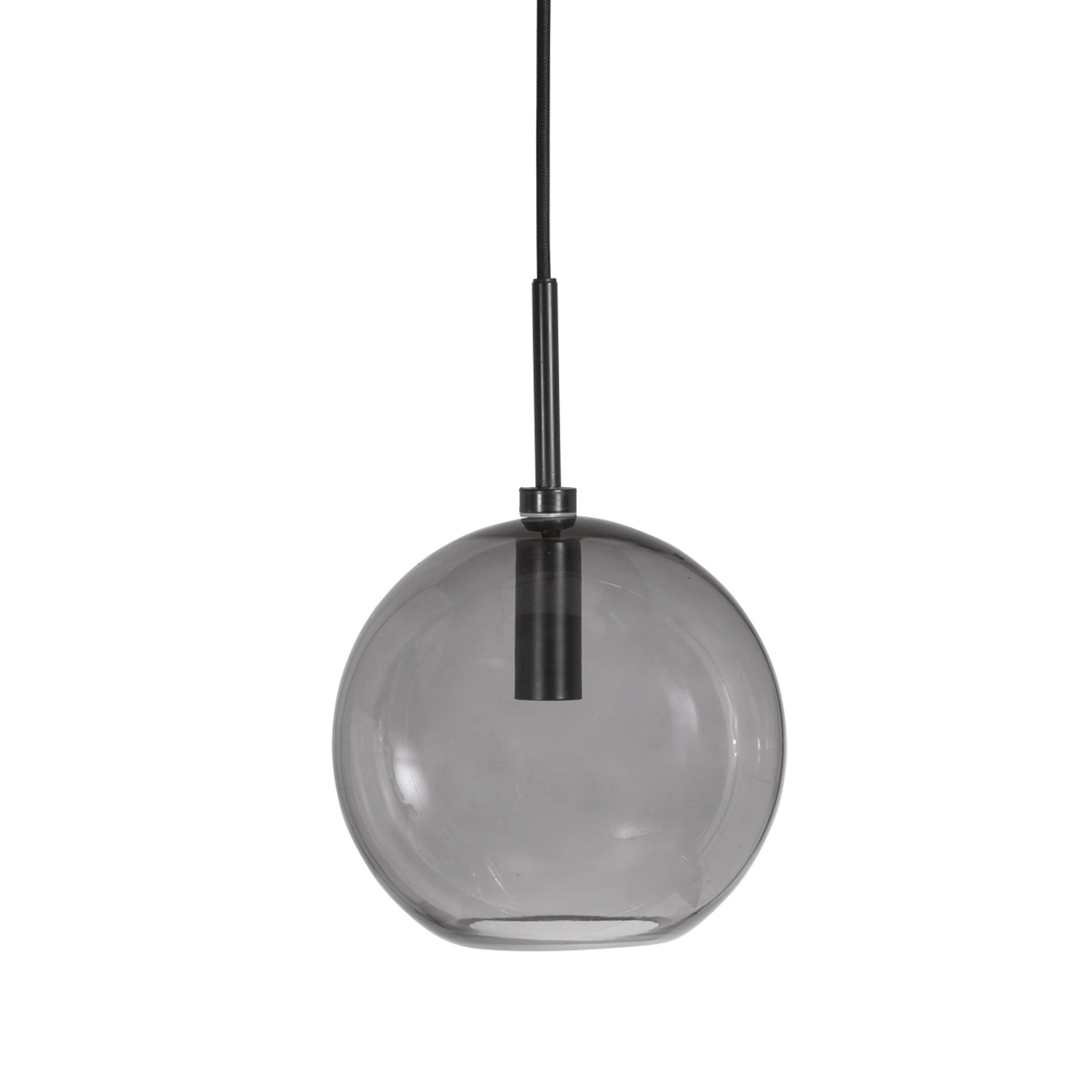 PR Home Milla moderne Glas Pendelleuchte Schwarz Rauchglas E14 30x20x20cm günstig online kaufen