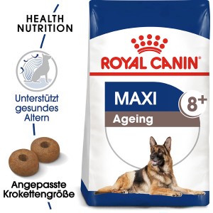 Royal Canin Maxi Ageing 8+ Trockenfutter für ältere, große Hunde im 3 kg Sack.