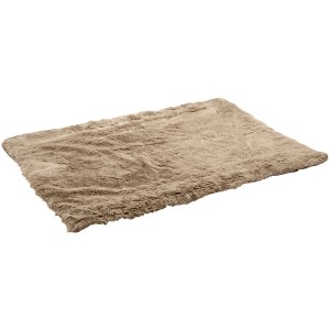 Beige Hunter Hundedecke Astana XL (120x80cm) aus weichem Plüsch, ideal als Hundekissen oder Reisebett.