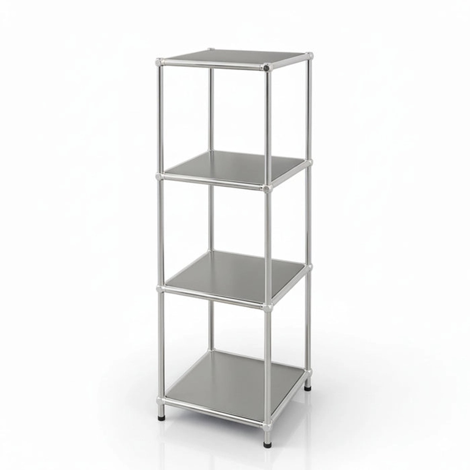 Floordirekt Metallregal Concept Epure MK-005 Verchromt 30 x 30 x 95 cm Grau günstig online kaufen