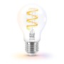 WIZ E27 LED-Lampe in Glühlampenform mit farbiger Wendel, 6,3W, für smartes Licht.