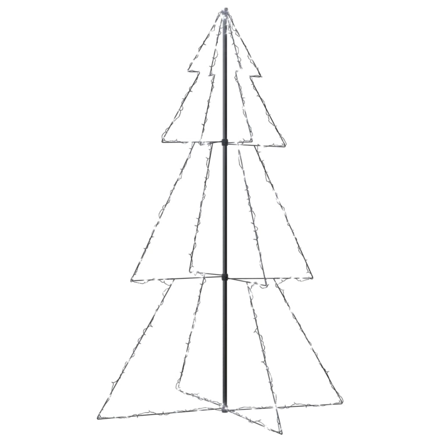 vidaXL Weihnachtsbaum Kegelform 240 LEDs Indoor und Outdoor 118x180 cm Modell 2