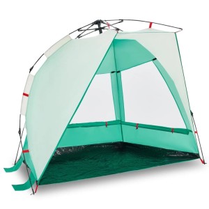 vidaXL Strandzelt 2 Personen Seegrün Quick Release Wasserdicht 4005291