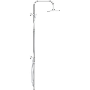 Schütte Duschsystem Mallorca mit Kopf- und Handbrause, Chrom.