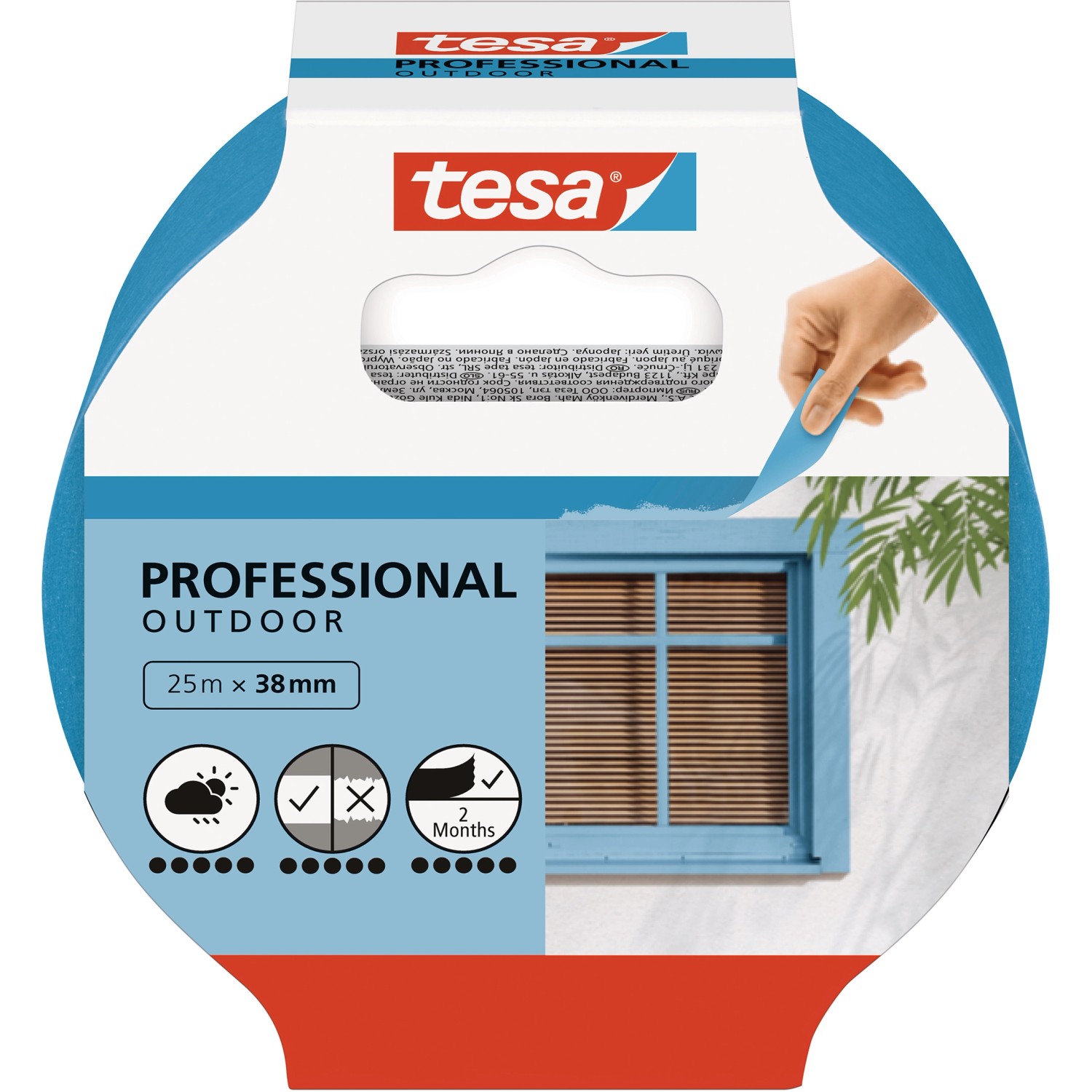 Tesa Malerband Professional Outdoor 25 m x 38 mm
