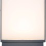 Moderne Lutec LED-Außenwandleuchte Cuba in Anthrazit mit warmweißem Licht.