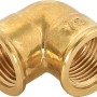 Gewinde-Winkel aus Messing, 18,6 mm (Rp 1/2) für Rohrverbindungen.