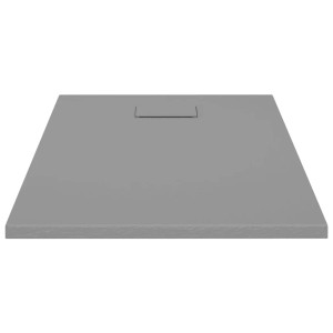 vidaXL Duschwanne SMC Grau 100x70 cm 148934