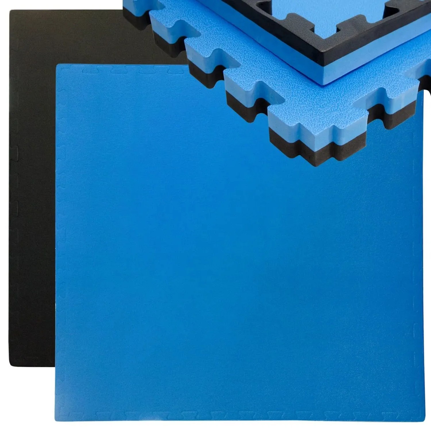 Eyepower Trainingsmatte Mit Rand 90 X 90 X 4 Cm Blau