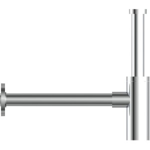 Kirchhoff Design Waschbecken Siphon, Chrom, zur Montage unter dem Waschbecken.