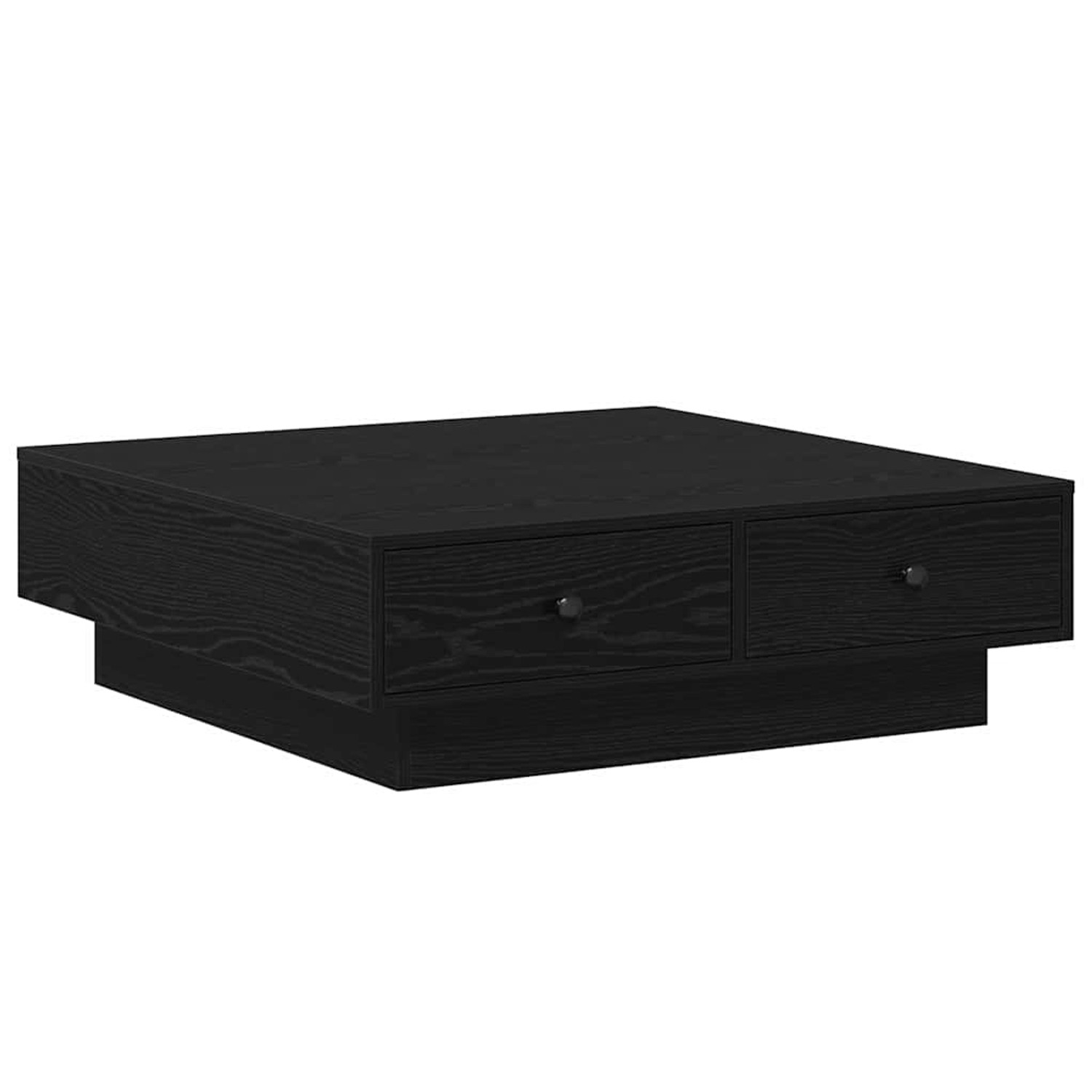 vidaXL Couchtisch Schwarz Eichen-Optik 90 x 90 x 28 cm Holzwerkstoff 868804 günstig online kaufen
