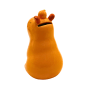 Gelbe Keramik Capybaraspardose, Kindersparbüchse mit Geldschlitz. Dekorative Sparfigur für Kinderzimmer.