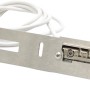 Elektrischer Türöffner für ThermoSpace Tür (Anschlag Rechts) aus Stahl, mit Kabel und Schließblech.