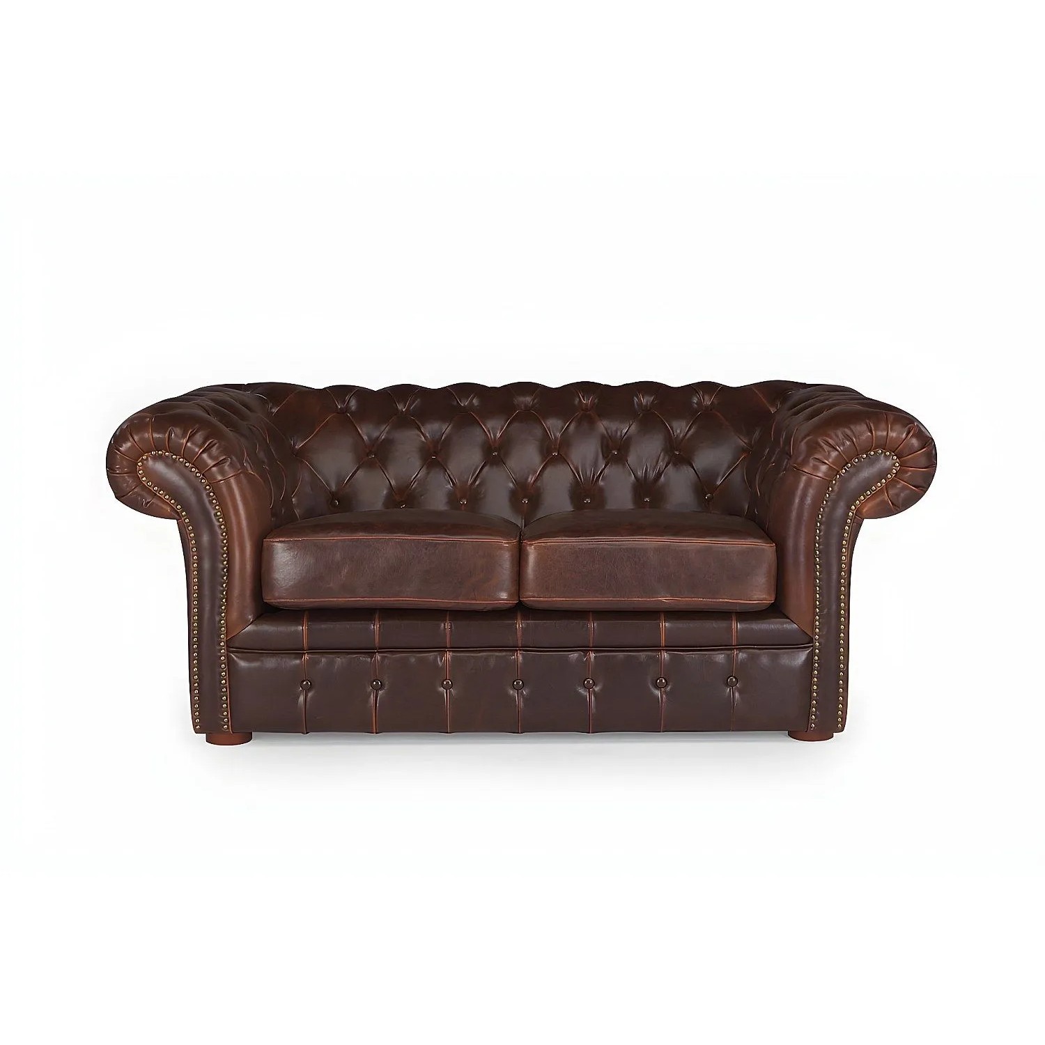 Vente-unique Sofa Ohne Schlafmöglichkeit Clotaire Schokoladenbraun 173 cm