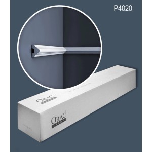 ORAC DECOR P4020 LUXXUS Zierleisten Set, 20 weiße Wandleisten (40m) im Karton.