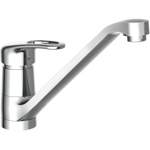 Schütte Design-Spültischarmatur Grande Chrom, Einhebelmischer mit schwenkbarem Auslauf.