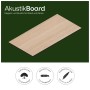 Amadeo AkustikBoard Wandpaneel Eiche Natur, 80x40 cm. Holzpaneel zur Wandgestaltung.