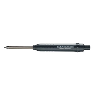 Lyra Baumarker Dry Profi Graphitmine, schwarzer Markierstift mit ausfahrbarer Mine und integriertem Spitzer.