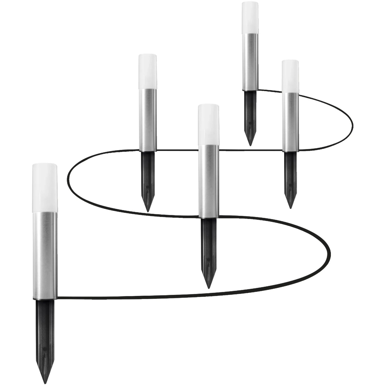Ledvance LED-Außenleuchte Smart+ Garden Pole 5-flammig