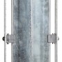 Floraworld Gabionenpfosten, feuerverzinkt, 120x40 mm, 240 cm, für stabile Einfassungen.