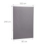 Relaxdays Duschrollo PVC Grau Wasserabweisend Schnelltrocknend 100 cm x 240 cm 0,7 kg_4