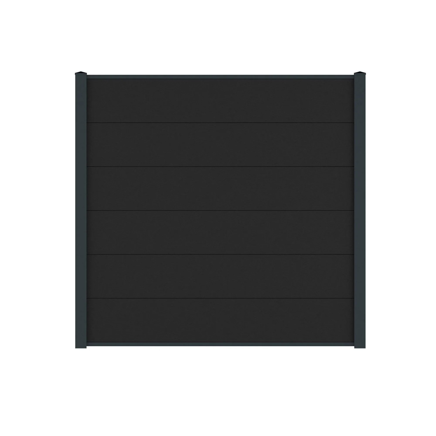 Vidual WPC-Sichtschutzzaun Comp-co 280 zum Aufdübeln 1,8 m x 30,25 m Anthrazit