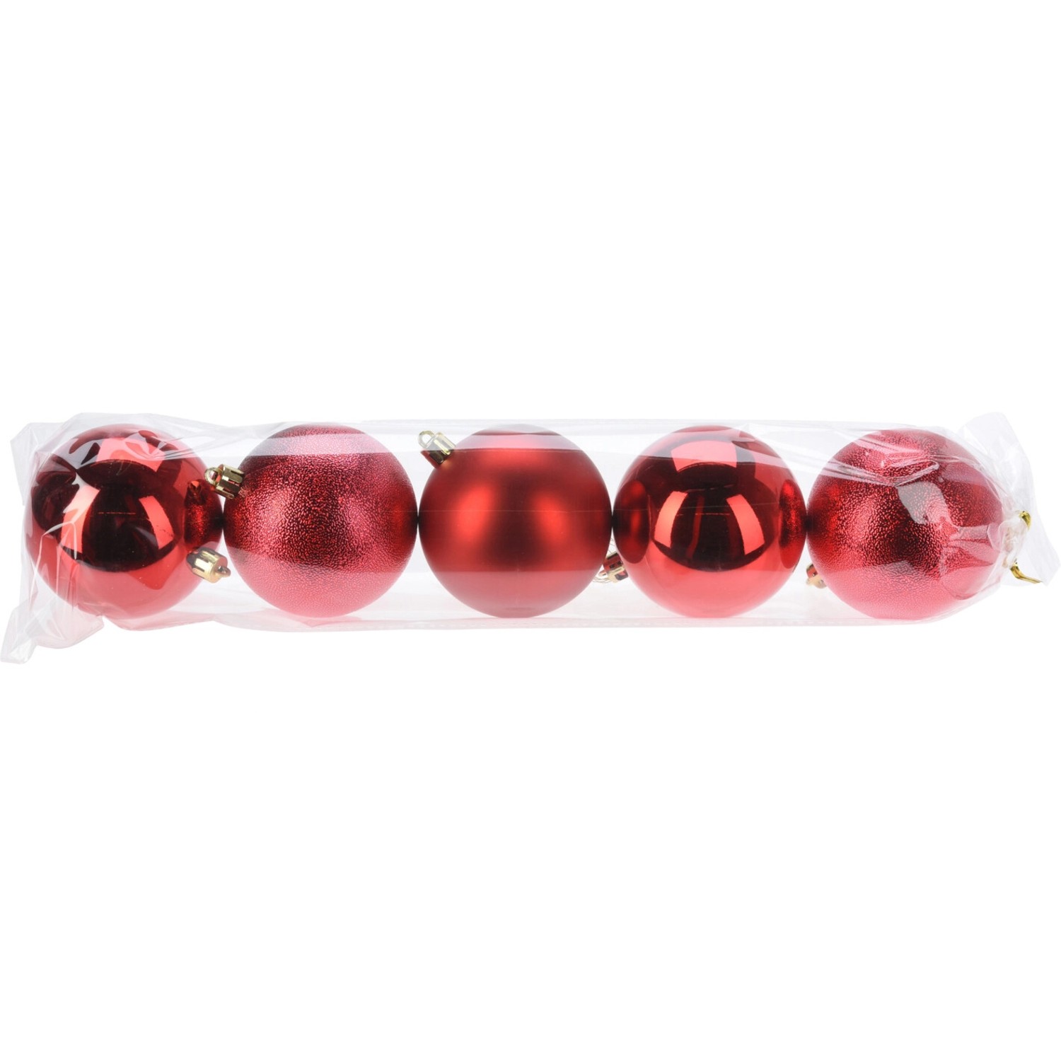 Weihnachtskugel-Set Ø 8 cm 5 Stück Rot