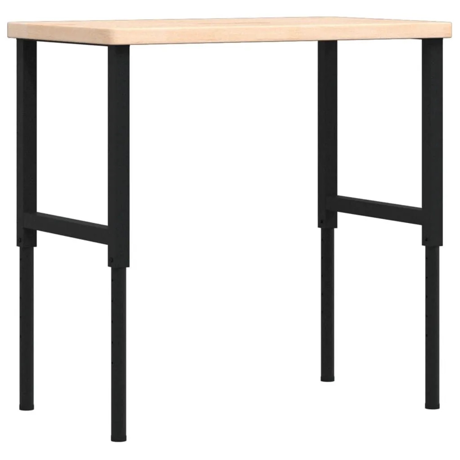 vidaXL Werkbank 100x60x73-99,5 cm Massivholz Eiche Rechteckig 3309679
