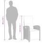 Abbildung des vidaXL Bistro-Sets, 3-teilig, mit beigen Polyrattan-Stühlen und Tisch, ideal für Gartenmöbel.