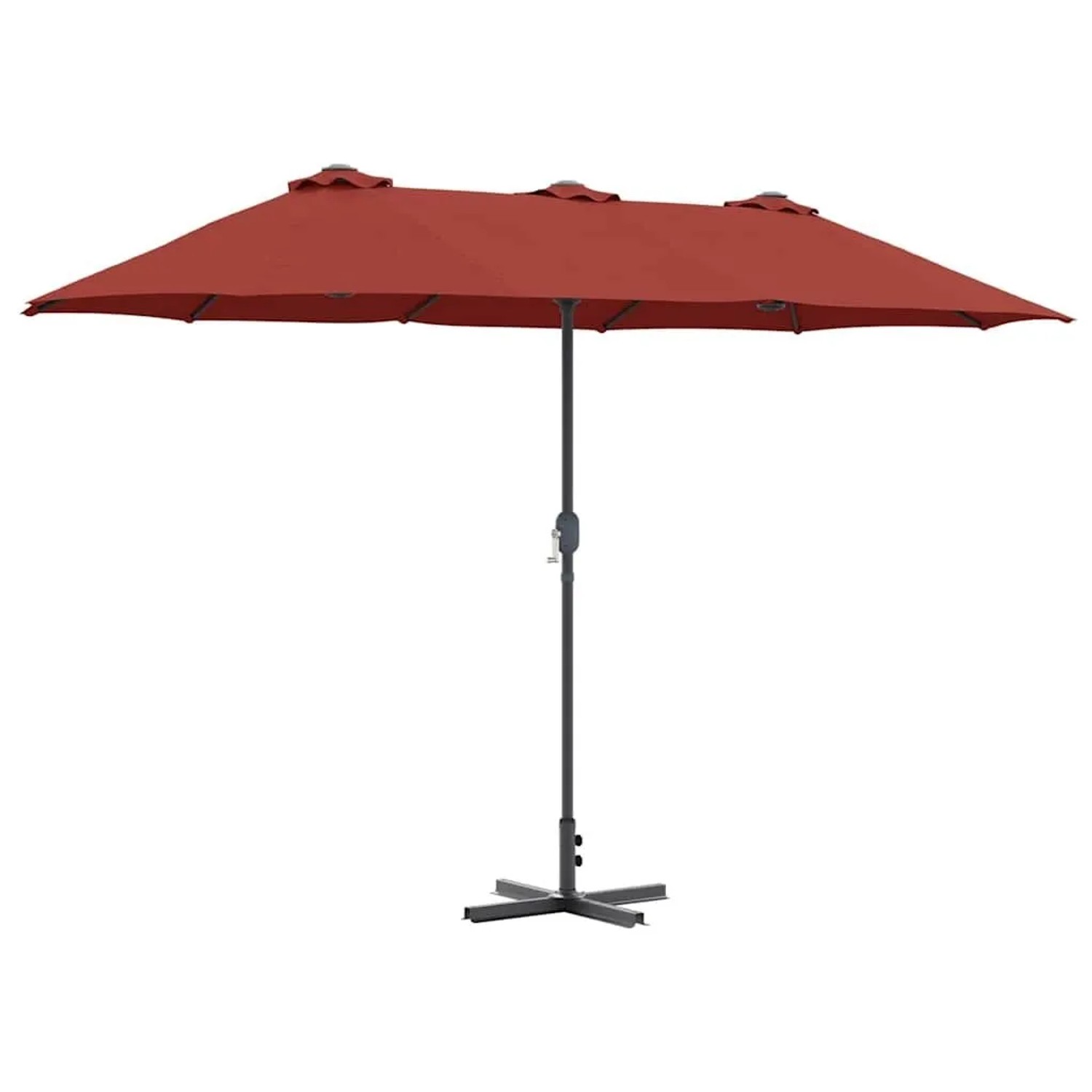 vidaXL Gartenparasol Terrakotta 370 x 197 x 239 cm 42003374 günstig online kaufen