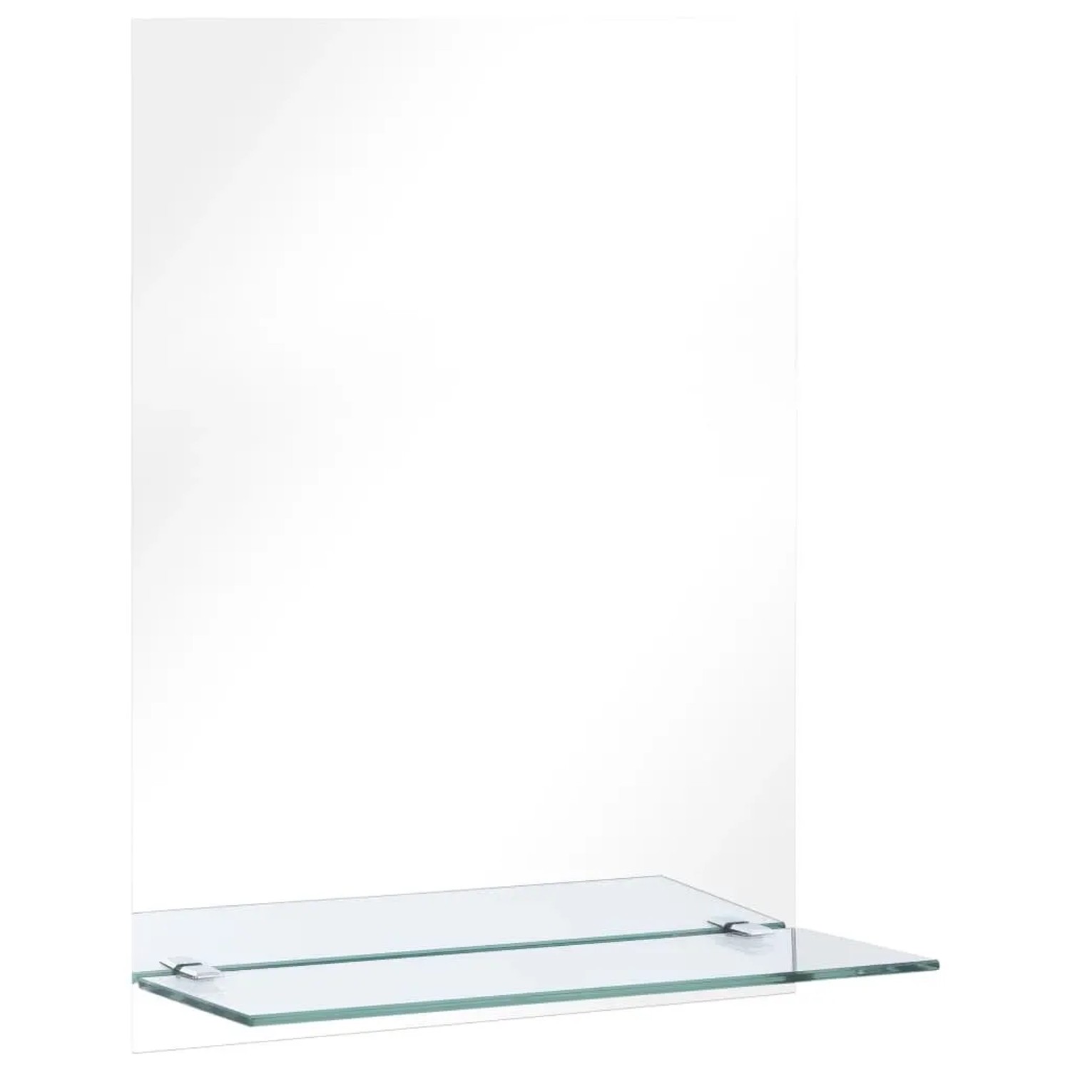 vidaXL Wandspiegel mit Regal 30x50 cm Hartglas 249435