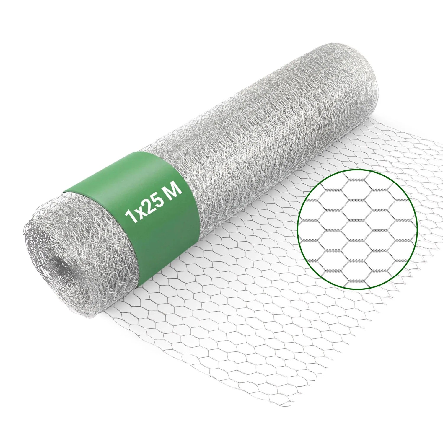 Wiltec Volierendraht 25X1M Hasendraht 25Mm Maschenweite Sechseckgeflecht Zaun