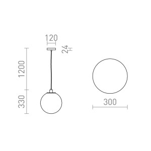 Rendl PENDELLEUCHTE BOULDER 30 Opalglas 15 W