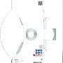 Weiße Bosch Verpackung mit sichtbarer silberner Diamant-Trennscheibe 230 mm für Winkelschleifer. Ideal für Beton & Mauerwerk.