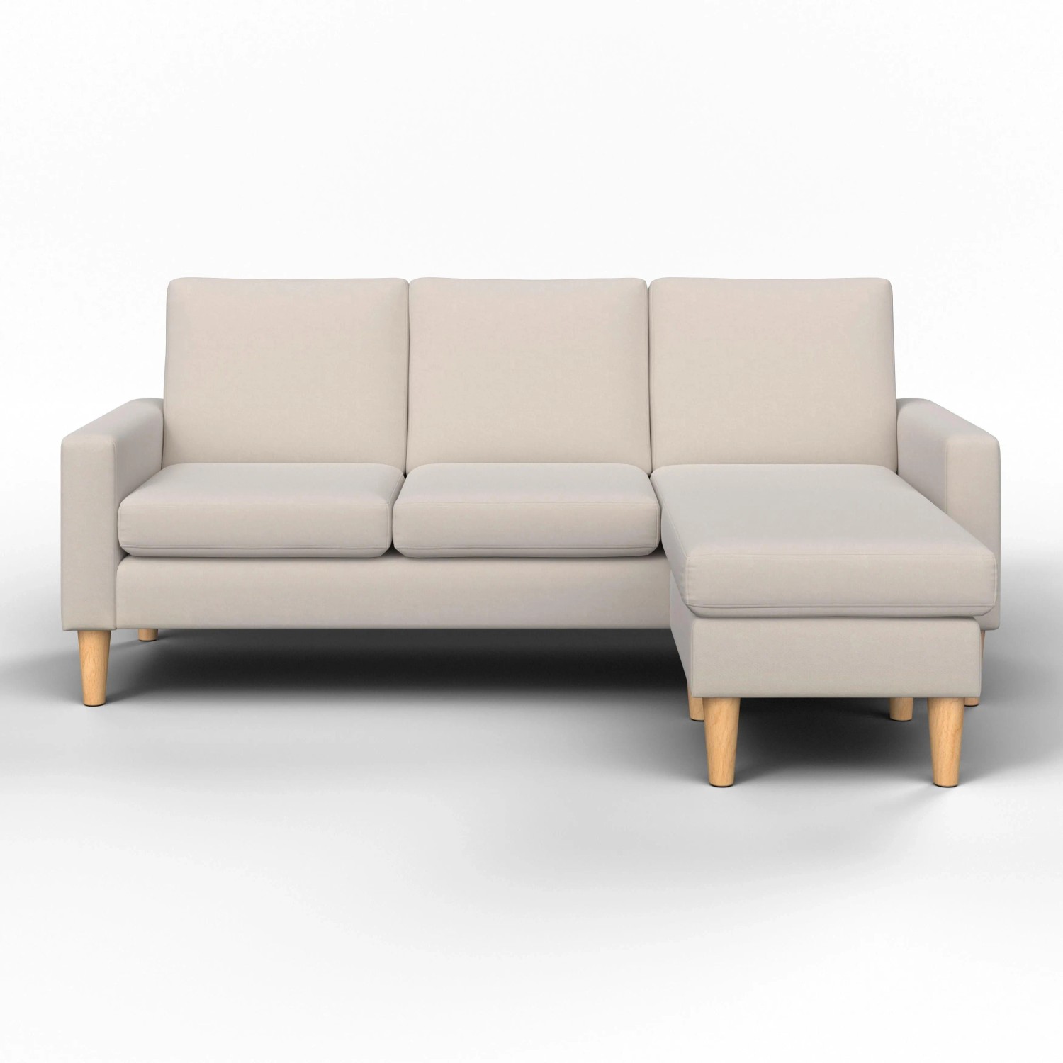 Bessagi Home Wohnlandschaft Noemie Beige Webstoff