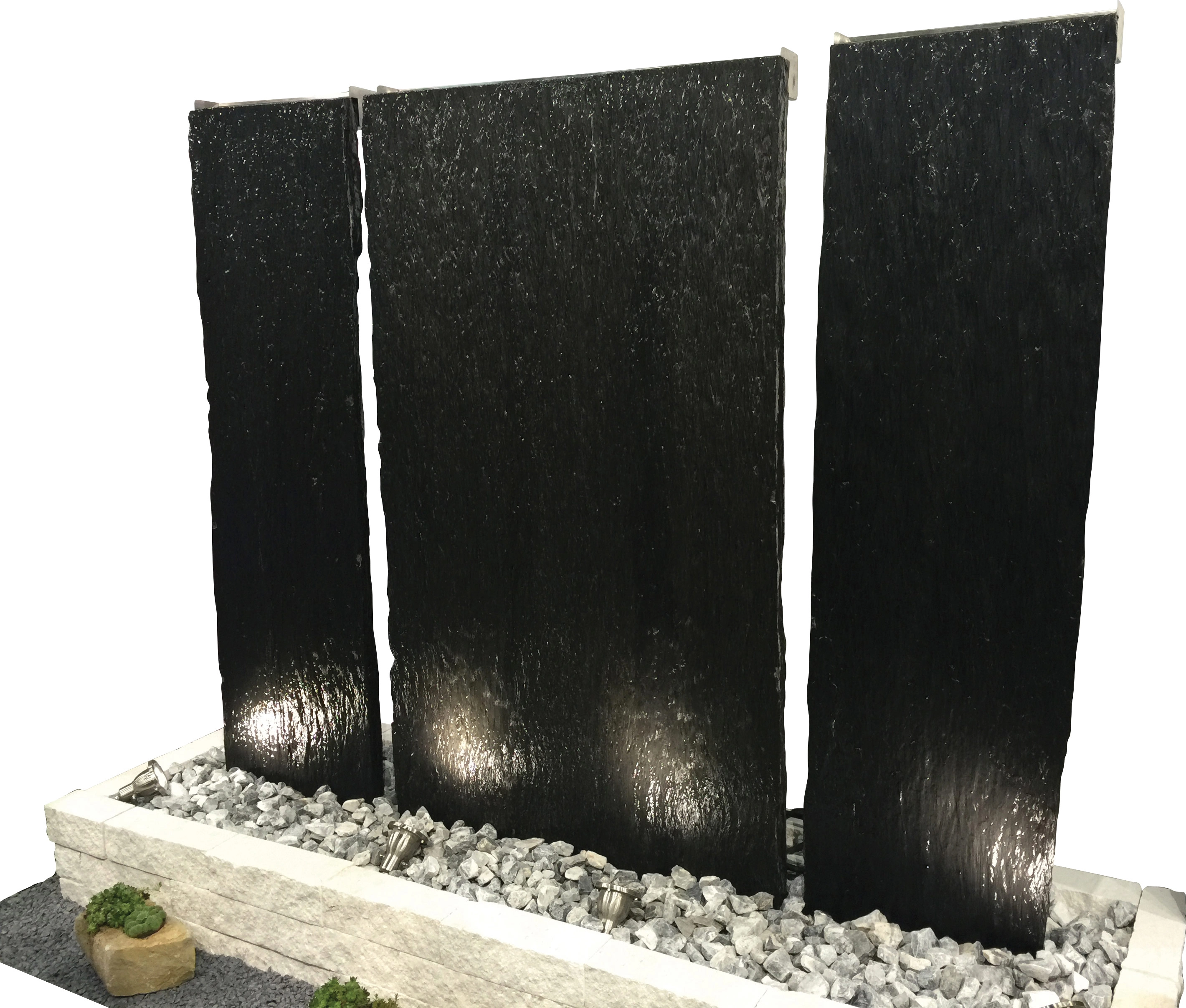 Schieferplatte Taco 200 cm x 50 cm x 37 cm inkl. Wasserfall kaufen bei OBI