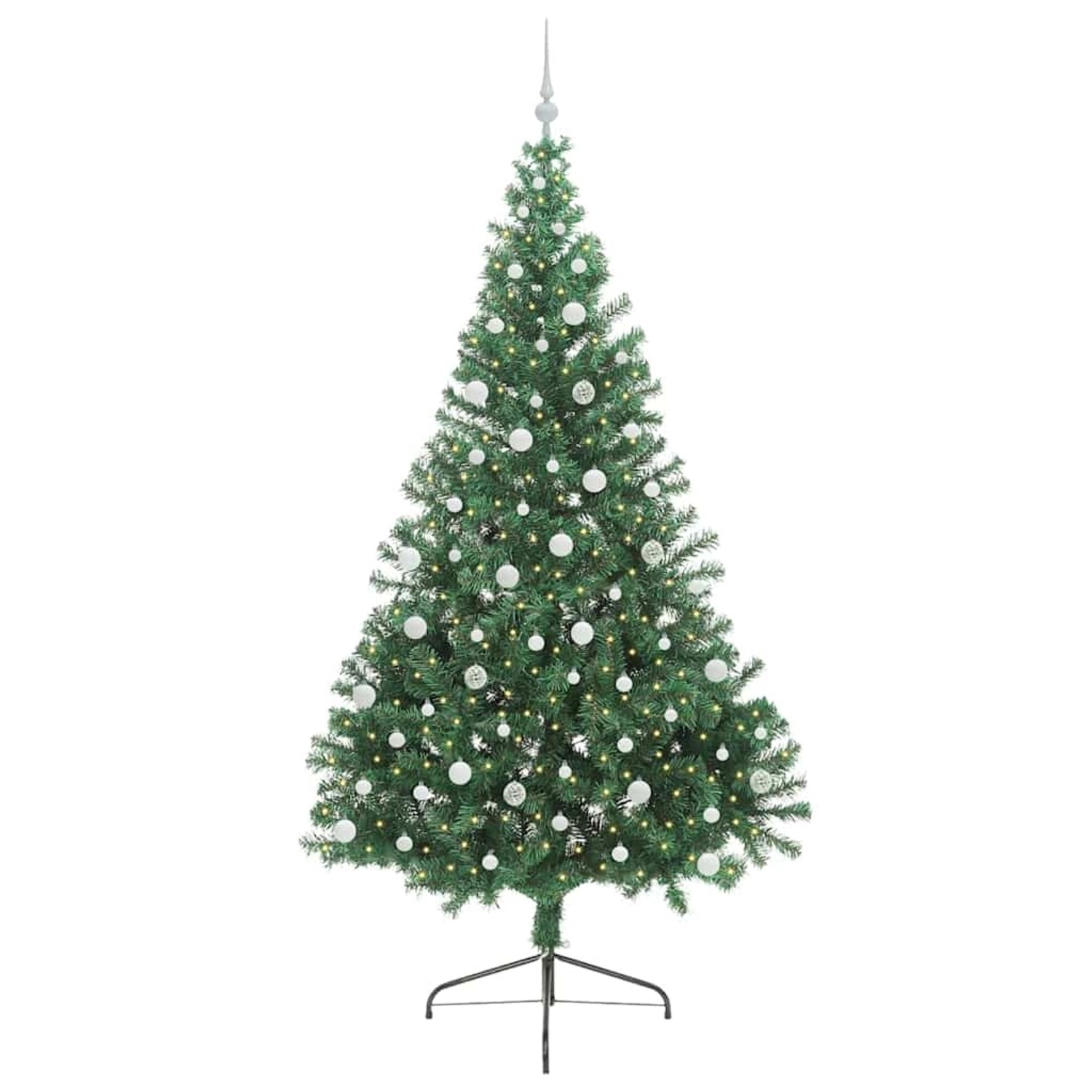 Thumbnail - vidaXL Künstlicher Vorbeleuchteter Weihnachtsbaum Grün 240 cm PVC 3397040