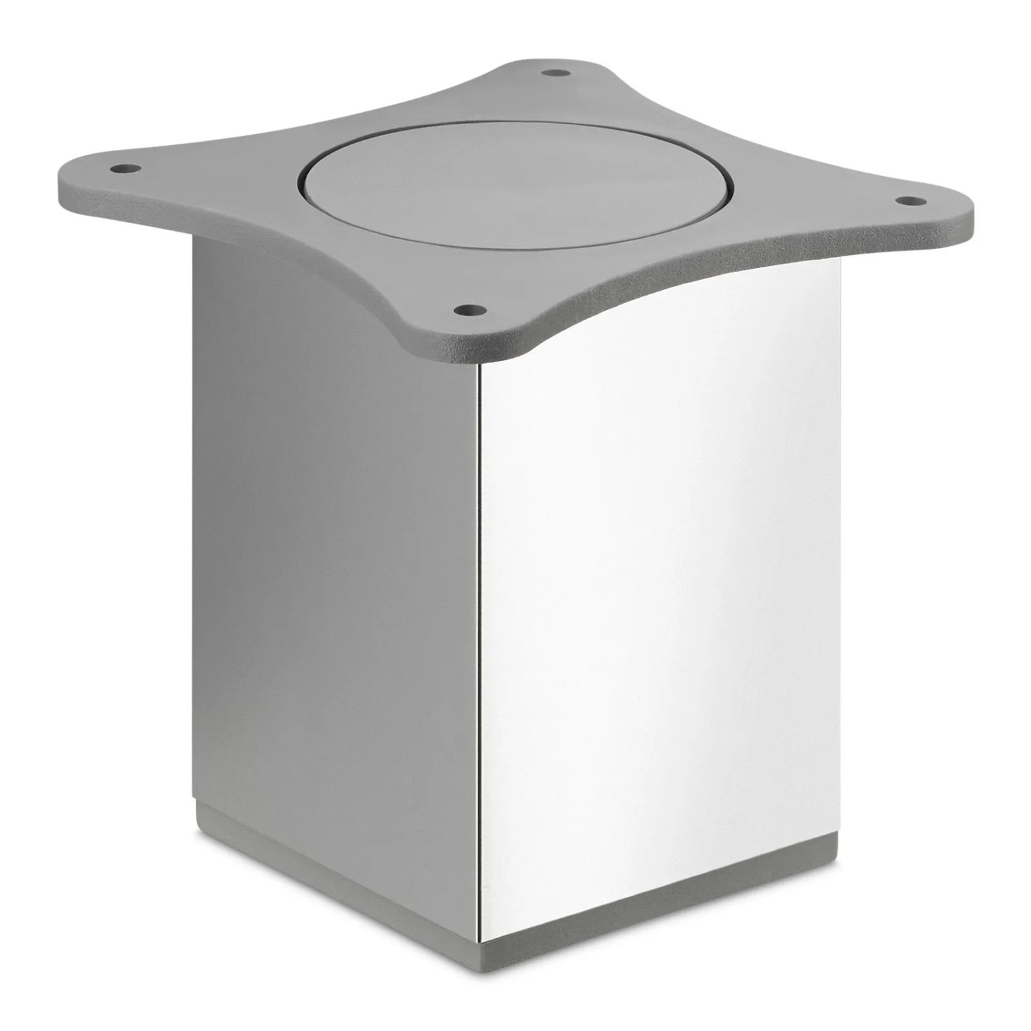 SOTECH Möbelfuß QUEBEC II 65 x 65 mm Höhe 100 mm Chrom Poliert