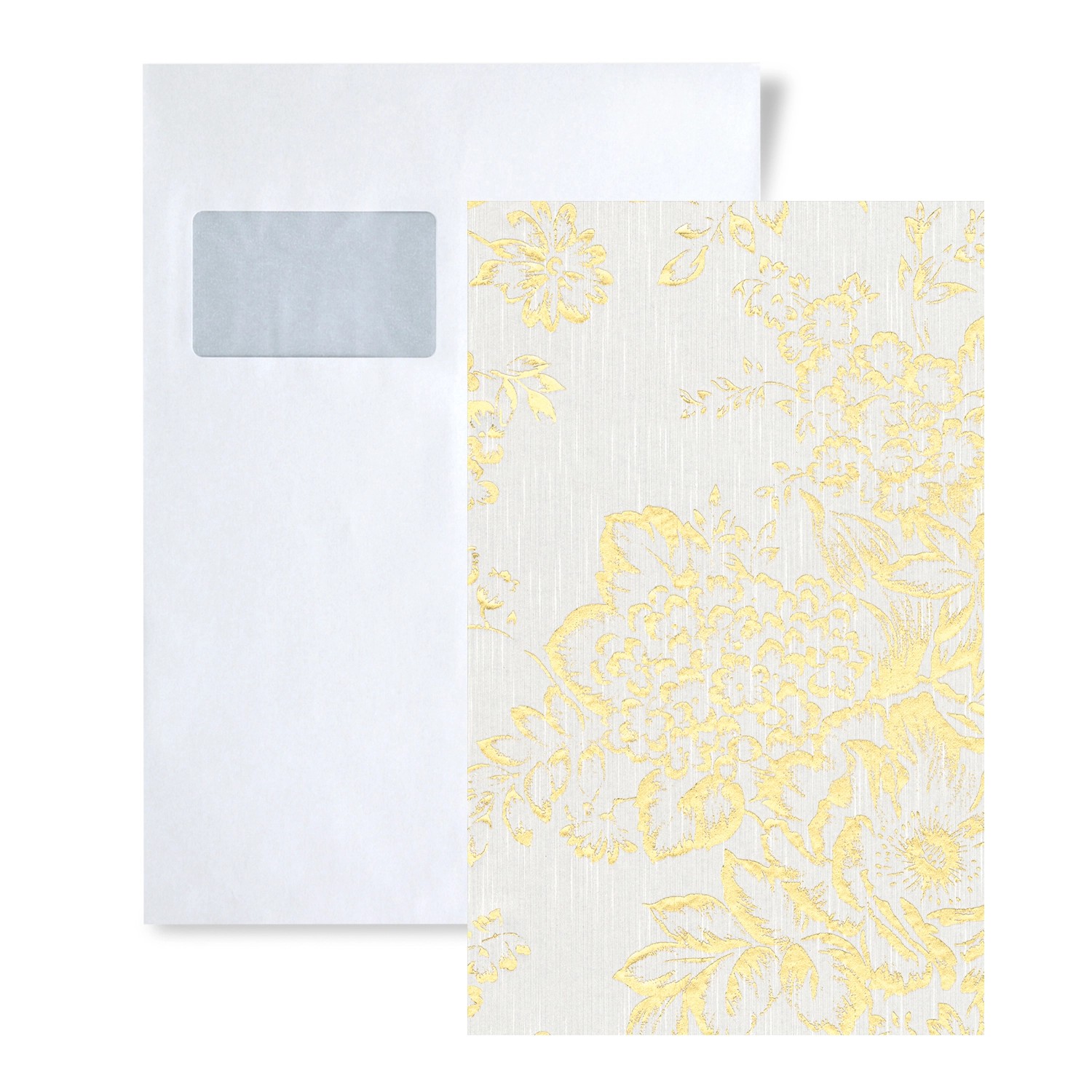 PROFHOME 1 MUSTERSTÜCK S-306571-GU DIN A4 MUSTER der Blumen Tapete günstig online kaufen