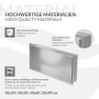 LuxeBath Wandnische, 60x30x10 cm, Edelstahl Silber, für Dusche & Bad.