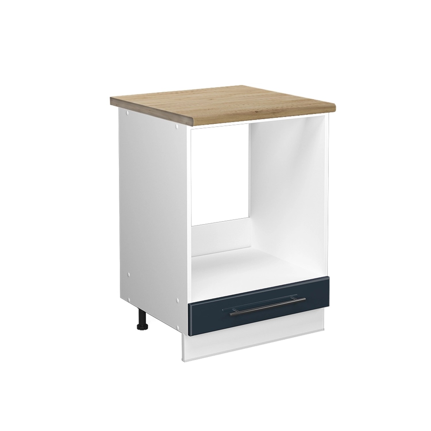 Vicco Unterschrank Fame-Line, Dunkelblau Hochglanz/Anthrazit, 80 günstig online kaufen