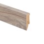 Sockelleiste Eiche Saloon/Beton Fossil, 50x18x2600 mm, zur Wandbefestigung mit Clips.